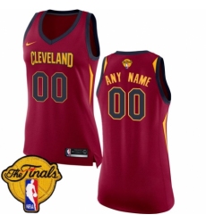 Women's Nike Cleveland Cavaliers Customized Swingman Maroon 2018 NBA Finals Bound NBA Jersey - Icon Edition