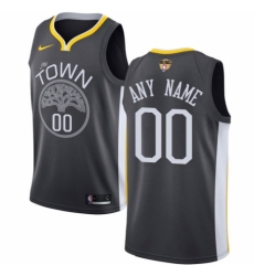 Women's Nike Golden State Warriors Customized Swingman Black Alternate 2018 NBA Finals Bound NBA Jersey - Statement Edition