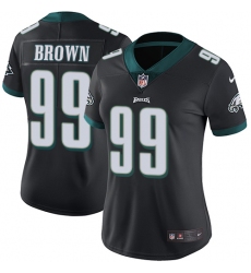 Women's Nike Philadelphia Eagles #99 Jerome Brown Black Alternate Vapor Untouchable Limited Player NFL Jersey