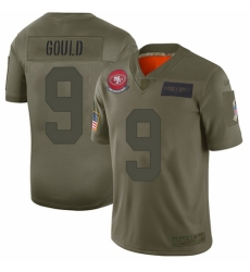 Youth San Francisco 49ers #9 Robbie Gould Limited Camo 2019 Salute to Service Football Jersey