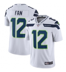 Youth Nike Seattle Seahawks 12th Fan White Vapor Untouchable Limited Player NFL Jersey