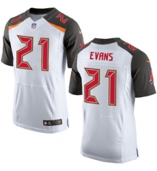 Men's Nike Tampa Bay Buccaneers #21 Justin Evans Game White NFL Jersey