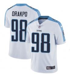Men's Nike Tennessee Titans #98 Brian Orakpo White Vapor Untouchable Limited Player NFL Jersey