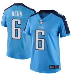 Women's Nike Tennessee Titans #6 Brett Kern Light Blue Team Color Vapor Untouchable Limited Player NFL Jersey