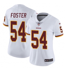 Women's Nike Washington Redskins #54 Mason Foster White Vapor Untouchable Limited Player NFL Jersey