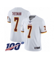 Youth Washington Redskins #7 Joe Theismann White Vapor Untouchable Limited Player 100th Season Football Jersey