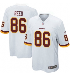 Men's Nike Washington Redskins #86 Jordan Reed Game White NFL Jersey