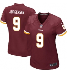 Women's Nike Washington Redskins #9 Sonny Jurgensen Game Burgundy Red Team Color NFL Jersey