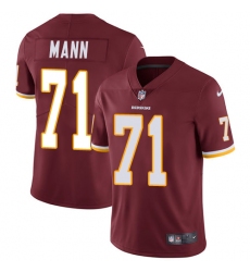 Youth Nike Washington Redskins #71 Charles Mann Elite Burgundy Red Team Color NFL Jersey