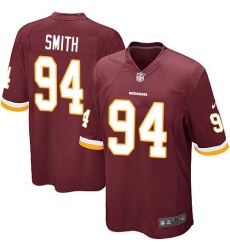 Men's Nike Washington Redskins #94 Preston Smith Game Burgundy Red Team Color NFL Jersey