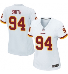 Women's Nike Washington Redskins #94 Preston Smith Game White NFL Jersey