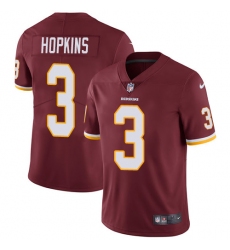 Youth Nike Washington Redskins #3 Dustin Hopkins Burgundy Red Team Color Vapor Untouchable Limited Player NFL Jersey