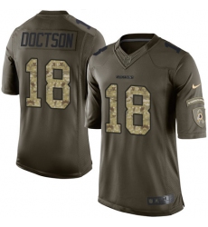 Youth Nike Washington Redskins #18 Josh Doctson Elite Green Salute to Service NFL Jersey