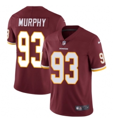 Youth Nike Washington Redskins #93 Trent Murphy Elite Burgundy Red Team Color NFL Jersey