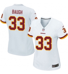 Women's Nike Washington Redskins #33 Sammy Baugh Game White NFL Jersey