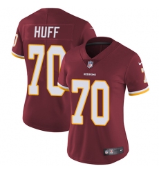 Women's Nike Washington Redskins #70 Sam Huff Burgundy Red Team Color Vapor Untouchable Limited Player NFL Jersey