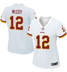 Women's Nike Washington Redskins #12 Colt McCoy Game White NFL Jersey