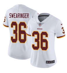 Women's Nike Washington Redskins #36 D.J. Swearinger Elite White NFL Jersey