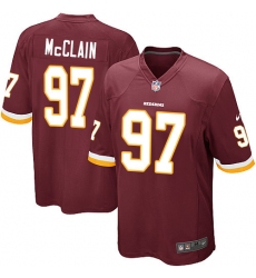 Men's Nike Washington Redskins #97 Terrell McClain Game Burgundy Red Team Color NFL Jersey