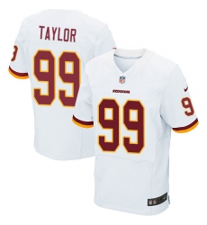 Men's Nike Washington Redskins #99 Phil Taylor Elite White NFL Jersey