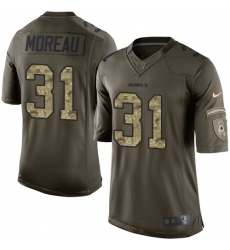 Men's Nike Washington Redskins #31 Fabian Moreau Elite Green Salute to Service NFL Jersey