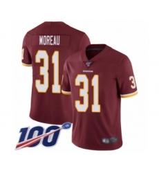 Youth Washington Redskins #31 Fabian Moreau Burgundy Red Team Color Vapor Untouchable Limited Player 100th Season Football Jersey