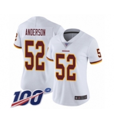 Women's Washington Redskins #52 Ryan Anderson White Vapor Untouchable Limited Player 100th Season Football Jersey