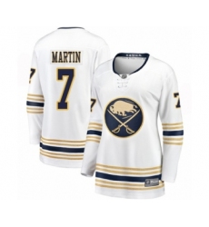 Women's Buffalo Sabres #7 Rick Martin Fanatics Branded White 50th Season Breakaway Hockey Jersey