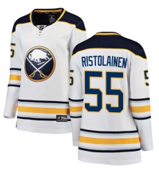 Women's Buffalo Sabres #55 Rasmus Ristolainen Fanatics Branded White Away Breakaway NHL Jersey