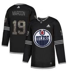 Men's Adidas Edmonton Oilers #19 Patrick Maroon Black Authentic Classic Stitched NHL Jersey