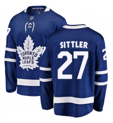 Men's Toronto Maple Leafs #27 Darryl Sittler Fanatics Branded Royal Blue Home Breakaway NHL Jersey
