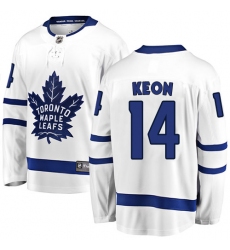 Youth Toronto Maple Leafs #14 Dave Keon Fanatics Branded White Away Breakaway NHL Jersey