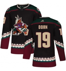 Men's Adidas Arizona Coyotes #19 Shane Doan Premier Black Alternate NHL Jersey
