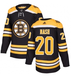 Men's Adidas Boston Bruins #20 Riley Nash Premier Black Home NHL Jersey