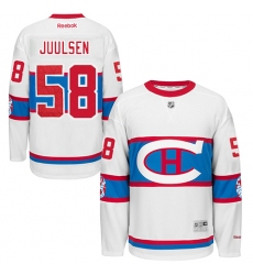 Men's Reebok Montreal Canadiens #58 Noah Juulsen Premier White 2016 Winter Classic NHL Jersey