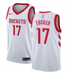 Youth Nike Houston Rockets #17 PJ Tucker Swingman White NBA Jersey - Association Edition