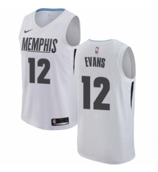 Men's Nike Memphis Grizzlies #12 Tyreke Evans Swingman White NBA Jersey - City Edition