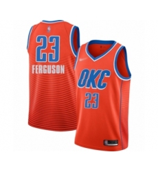 Women's Oklahoma City Thunder #23 Terrance Ferguson Swingman Orange Finished Basketball Jersey - Statement Edition