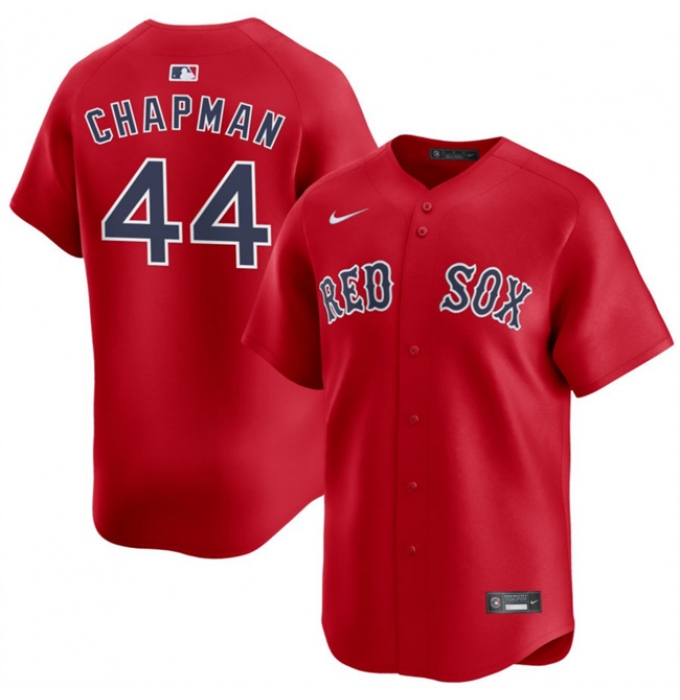 Men's Boston Red Sox #44 Aroldis Chapman Red 2025 Alternate Limited Stitched Baseball Jersey