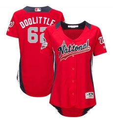 Women's Majestic Washington Nationals #62 Sean Doolittle Game Red National League 2018 MLB All-Star MLB Jersey