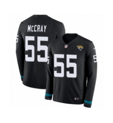Youth Nike Jacksonville Jaguars #55 Lerentee McCray Limited Black Therma Long Sleeve NFL Jersey
