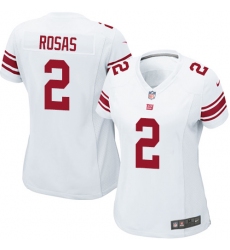 Women's Nike New York Giants #2 Aldrick Rosas Game White NFL Jersey