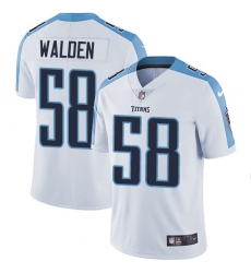 Men's Nike Tennessee Titans #58 Erik Walden White Vapor Untouchable Limited Player NFL Jersey