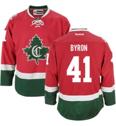 Men's Reebok Montreal Canadiens #41 Paul Byron Authentic Red New CD NHL Jersey