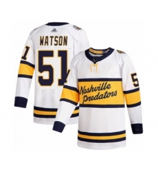 Youth Nashville Predators #51 Austin Watson Authentic White 2020 Winter Classic Hockey Jersey