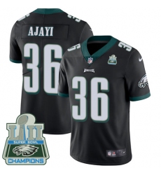 Youth Nike Philadelphia Eagles #36 Jay Ajayi Black Alternate Vapor Untouchable Limited Player Super Bowl LII Champions NFL Jersey