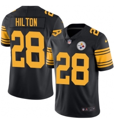 Youth Nike Pittsburgh Steelers #28 Mike Hilton Limited Black Rush Vapor Untouchable NFL Jersey