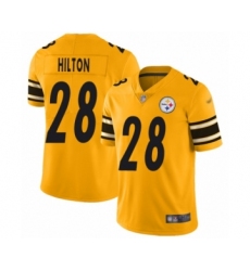 Youth Pittsburgh Steelers #28 Mike Hilton Limited Gold Inverted Legend Football Jersey