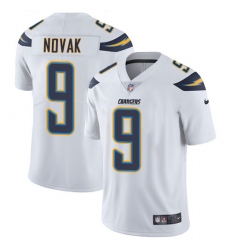 Men's Nike Los Angeles Chargers #9 Nick Novak White Vapor Untouchable Limited Player NFL Jersey