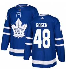 Men's Adidas Toronto Maple Leafs #48 Calle Rosen Premier Royal Blue Home NHL Jersey